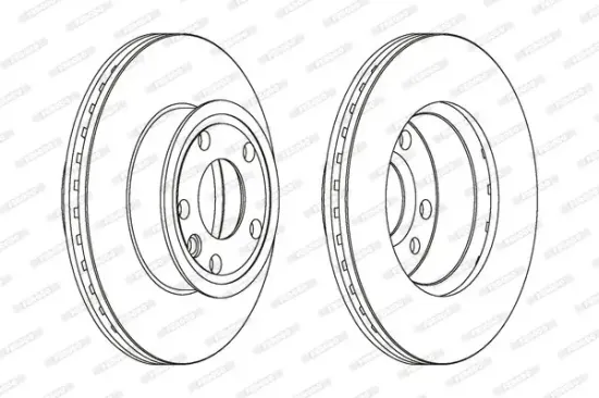 Bremsscheibe Vorderachse FERODO DDF427C Bild Bremsscheibe Vorderachse FERODO DDF427C
