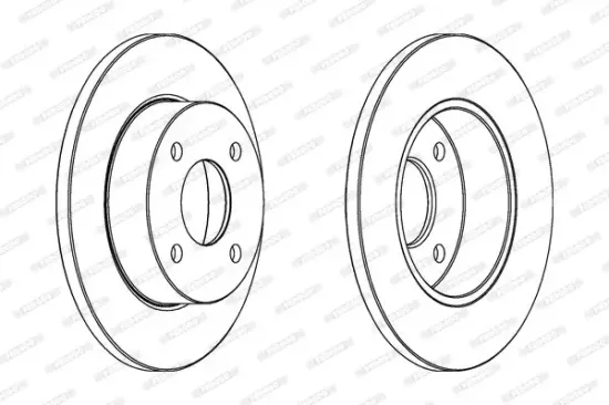 Bremsscheibe Vorderachse FERODO DDF442C Bild Bremsscheibe Vorderachse FERODO DDF442C