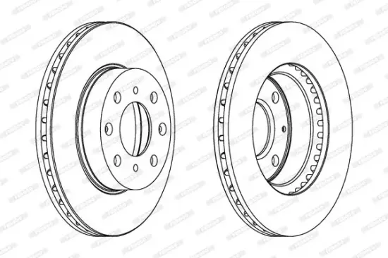 Bremsscheibe Vorderachse FERODO DDF447C Bild Bremsscheibe Vorderachse FERODO DDF447C