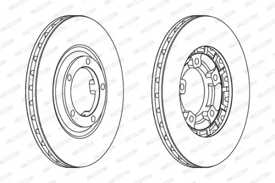Bremsscheibe Vorderachse FERODO DDF461 Bild Bremsscheibe Vorderachse FERODO DDF461