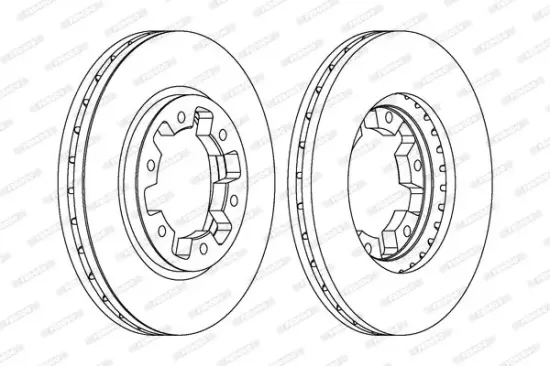 Bremsscheibe Vorderachse FERODO DDF464 Bild Bremsscheibe Vorderachse FERODO DDF464
