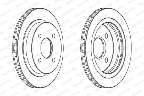 Bremsscheibe Hinterachse FERODO DDF479C Bild Bremsscheibe Hinterachse FERODO DDF479C
