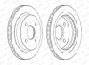Bremsscheibe Hinterachse FERODO DDF479C Bild Bremsscheibe Hinterachse FERODO DDF479C