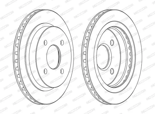Bremsscheibe Hinterachse FERODO DDF479C Bild Bremsscheibe Hinterachse FERODO DDF479C