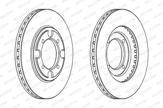 Bremsscheibe Vorderachse FERODO DDF482 Bild Bremsscheibe Vorderachse FERODO DDF482