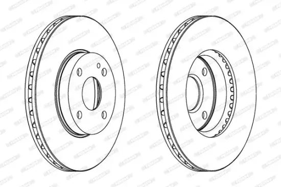 Bremsscheibe Vorderachse FERODO DDF495 Bild Bremsscheibe Vorderachse FERODO DDF495