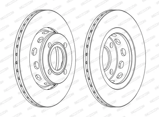 Bremsscheibe Vorderachse FERODO DDF517C Bild Bremsscheibe Vorderachse FERODO DDF517C