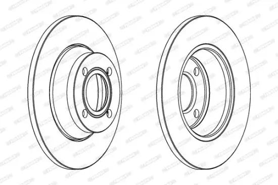 Bremsscheibe Vorderachse FERODO DDF518C Bild Bremsscheibe Vorderachse FERODO DDF518C
