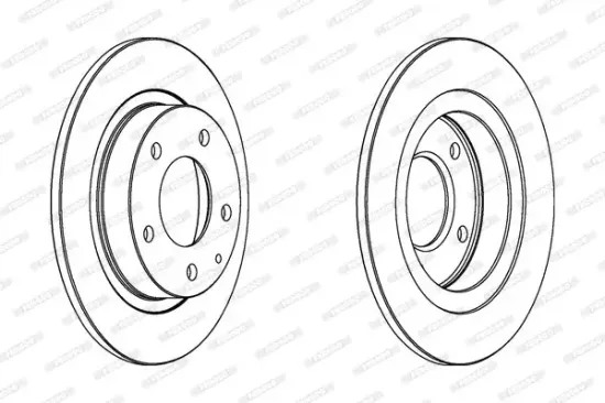 Bremsscheibe Hinterachse FERODO DDF524C Bild Bremsscheibe Hinterachse FERODO DDF524C