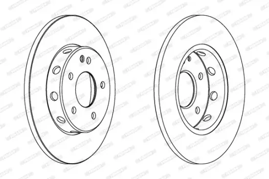 Bremsscheibe Vorderachse FERODO DDF540C Bild Bremsscheibe Vorderachse FERODO DDF540C