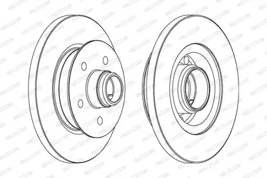 Bremsscheibe Vorderachse FERODO DDF542-1 Bild Bremsscheibe Vorderachse FERODO DDF542-1