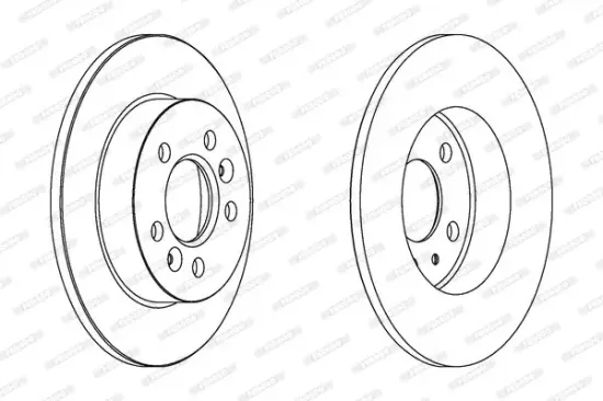 Bremsscheibe Hinterachse FERODO DDF556 Bild Bremsscheibe Hinterachse FERODO DDF556