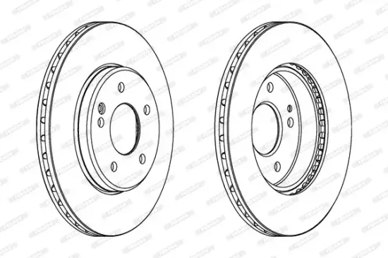 Bremsscheibe Vorderachse FERODO DDF588C Bild Bremsscheibe Vorderachse FERODO DDF588C