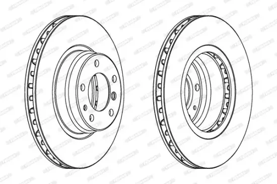 Bremsscheibe Vorderachse FERODO DDF624 Bild Bremsscheibe Vorderachse FERODO DDF624
