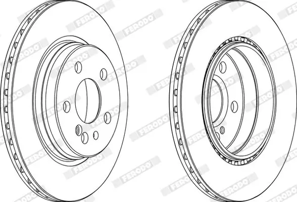 Bremsbelagsatz, Scheibenbremse FERODO FDB1918