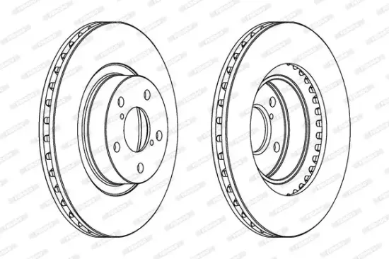Bremsscheibe Vorderachse FERODO DDF679C Bild Bremsscheibe Vorderachse FERODO DDF679C