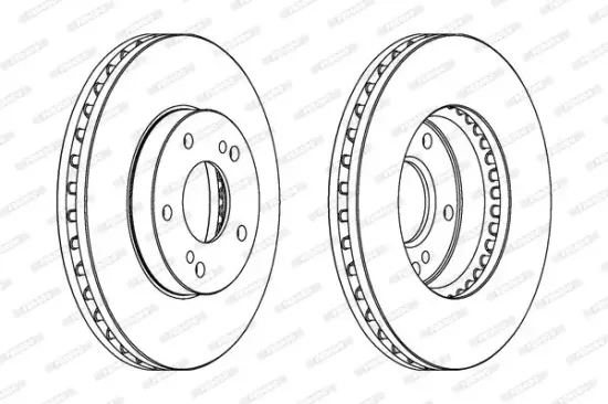 Bremsscheibe Vorderachse FERODO DDF724 Bild Bremsscheibe Vorderachse FERODO DDF724