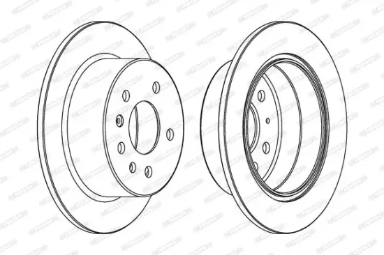 Bremsscheibe Hinterachse FERODO DDF756 Bild Bremsscheibe Hinterachse FERODO DDF756