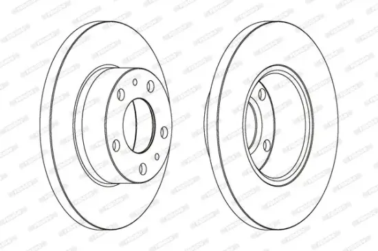 Bremsscheibe Vorderachse FERODO DDF758 Bild Bremsscheibe Vorderachse FERODO DDF758