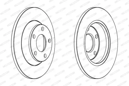 Bremsscheibe Vorderachse FERODO DDF759C Bild Bremsscheibe Vorderachse FERODO DDF759C