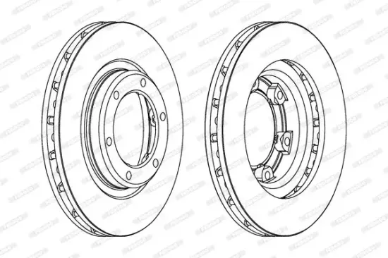 Bremsscheibe Vorderachse FERODO DDF769 Bild Bremsscheibe Vorderachse FERODO DDF769