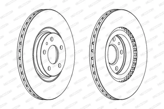 Bremsscheibe Vorderachse FERODO DDF797 Bild Bremsscheibe Vorderachse FERODO DDF797