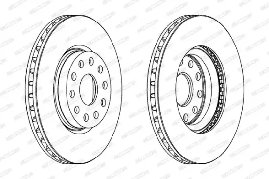 Bremsscheibe Vorderachse FERODO DDF802 Bild Bremsscheibe Vorderachse FERODO DDF802