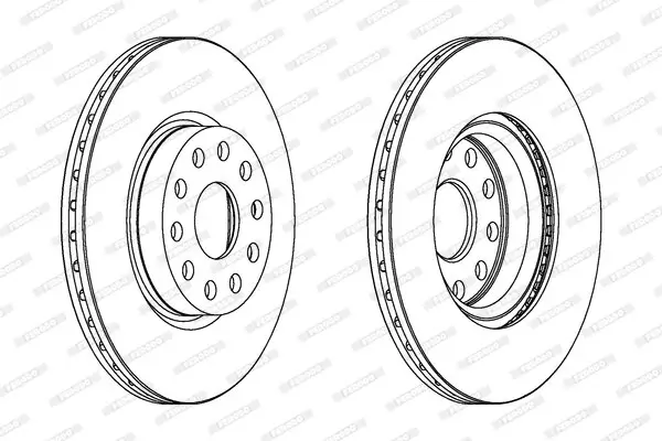 Bremsbelagsatz, Scheibenbremse Vorderachse FERODO FDB1978