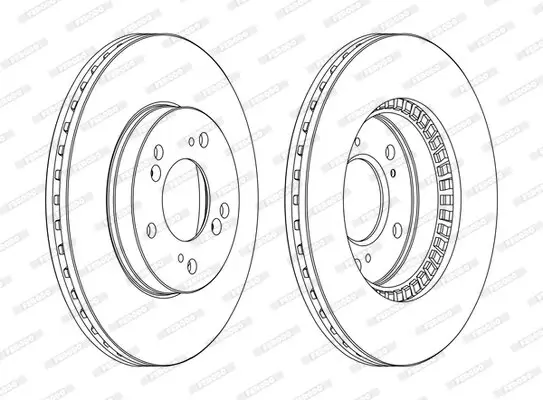 Bremsscheibe Vorderachse FERODO DDF829C Bild Bremsscheibe Vorderachse FERODO DDF829C