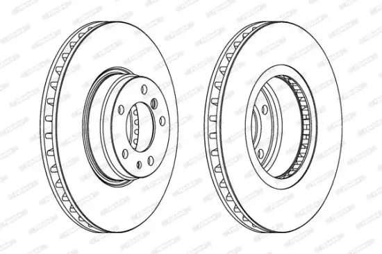 Bremsscheibe Vorderachse FERODO DDF832C-1 Bild Bremsscheibe Vorderachse FERODO DDF832C-1