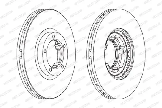 Bremsscheibe Vorderachse FERODO DDF848 Bild Bremsscheibe Vorderachse FERODO DDF848