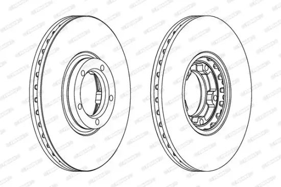Bremsscheibe Vorderachse FERODO DDF849 Bild Bremsscheibe Vorderachse FERODO DDF849