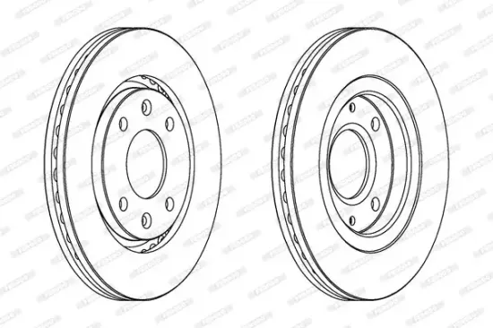Bremsscheibe Vorderachse FERODO DDF870 Bild Bremsscheibe Vorderachse FERODO DDF870