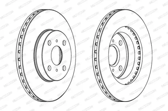 Bremsscheibe Vorderachse FERODO DDF881 Bild Bremsscheibe Vorderachse FERODO DDF881