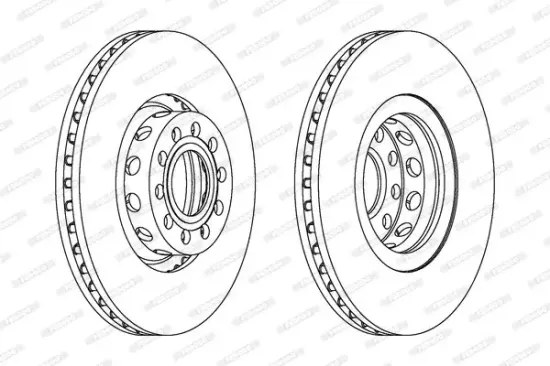 Bremsscheibe Vorderachse FERODO DDF954C-1 Bild Bremsscheibe Vorderachse FERODO DDF954C-1