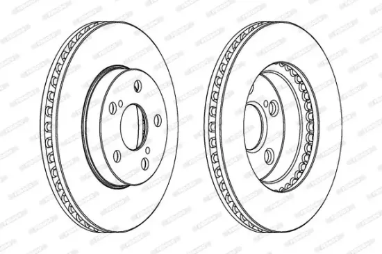 Bremsscheibe Vorderachse FERODO DDF992 Bild Bremsscheibe Vorderachse FERODO DDF992