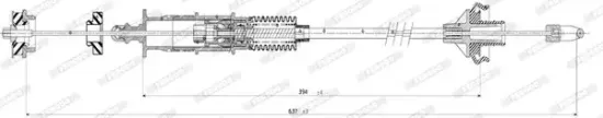 Seilzug, Kupplungsbetätigung FERODO FCC422745 Bild Seilzug, Kupplungsbetätigung FERODO FCC422745