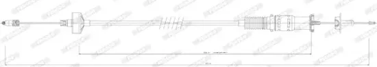 Seilzug, Kupplungsbetätigung FERODO FCC422835 Bild Seilzug, Kupplungsbetätigung FERODO FCC422835