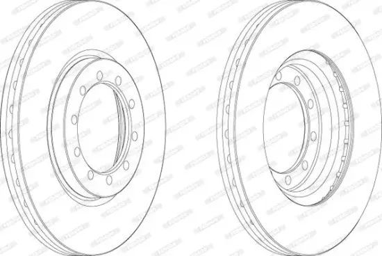 Bremsscheibe Vorderachse FERODO FCR182A Bild Bremsscheibe Vorderachse FERODO FCR182A