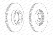 Bremsscheibe Vorderachse FERODO FCR261A