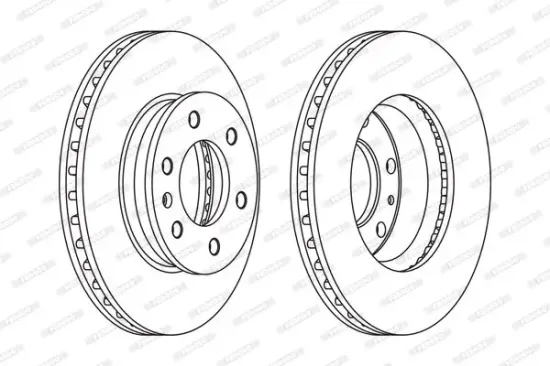 Bremsscheibe Vorderachse FERODO FCR310A Bild Bremsscheibe Vorderachse FERODO FCR310A
