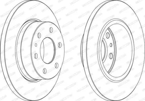 Bremsscheibe Hinterachse FERODO FCR315A Bild Bremsscheibe Hinterachse FERODO FCR315A