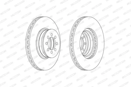 Bremsscheibe Vorderachse FERODO FCR335A Bild Bremsscheibe Vorderachse FERODO FCR335A
