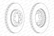 Bremsscheibe FERODO FCR339A