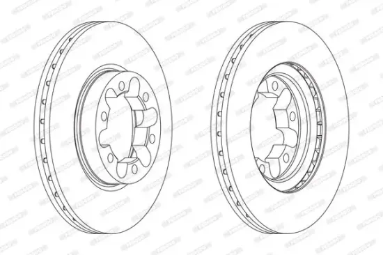 Bremsscheibe FERODO FCR339A Bild Bremsscheibe FERODO FCR339A