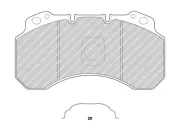 Warnkontakt, Bremsbelagverschleiß Vorderachse FERODO FWI460