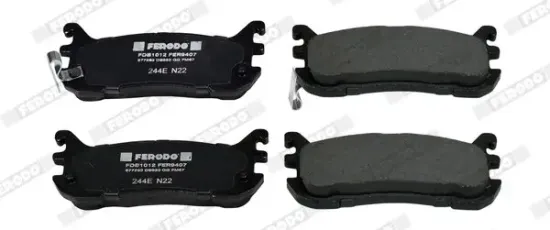 Bremsbelagsatz, Scheibenbremse Hinterachse FERODO FDB1012 Bild Bremsbelagsatz, Scheibenbremse Hinterachse FERODO FDB1012