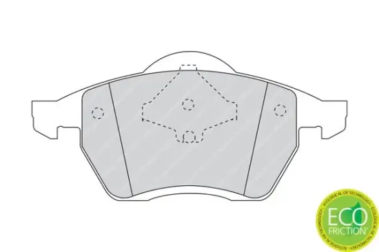 Bremsbelagsatz, Scheibenbremse FERODO FDB1055 Bild Bremsbelagsatz, Scheibenbremse FERODO FDB1055