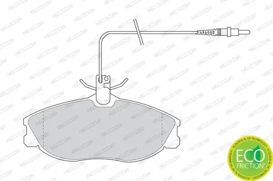Bremsbelagsatz, Scheibenbremse Vorderachse FERODO FDB1063 Bild Bremsbelagsatz, Scheibenbremse Vorderachse FERODO FDB1063