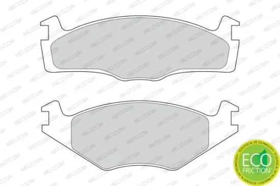 Bremsbelagsatz, Scheibenbremse Vorderachse FERODO FDB1072 Bild Bremsbelagsatz, Scheibenbremse Vorderachse FERODO FDB1072
